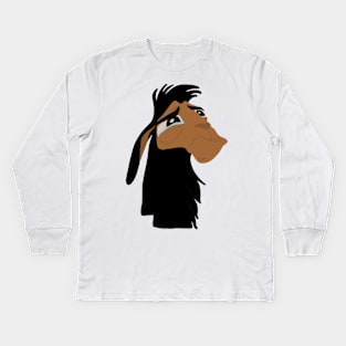 Crying Kuzco Llama Kids Long Sleeve T-Shirt